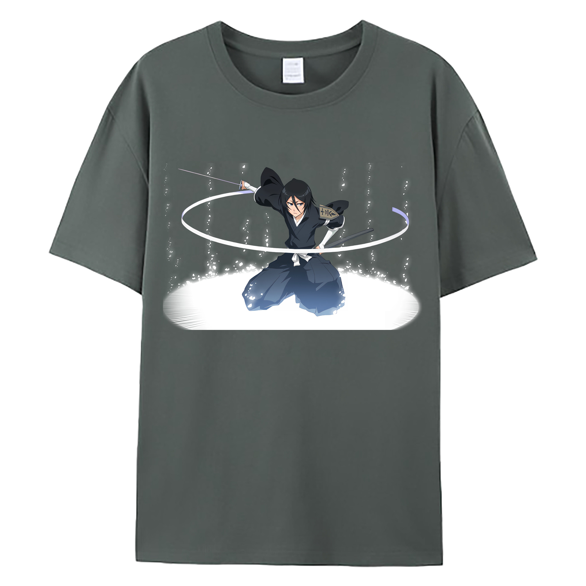 （画像用） ブリーチ 朽木ルキア BLEACH Kuchiki Rukia 綿100％ メンズ半袖Tシャツ｜肌触りやわらか＆通気性